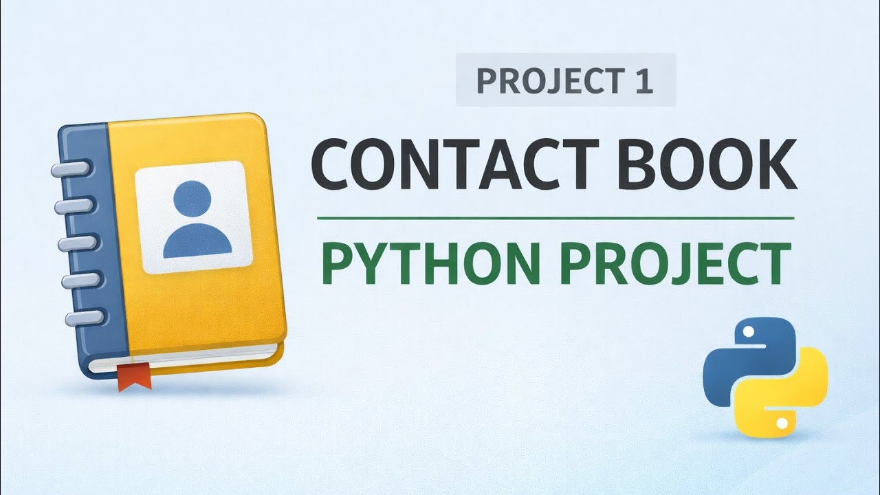 CONTACT BOOK IN PYTHON  | BEGINNER PROJECT USING DICTIONARY
