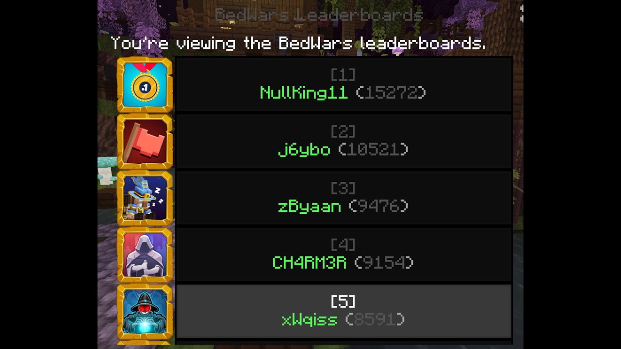Hive Bedwars - Top 10 Alltime