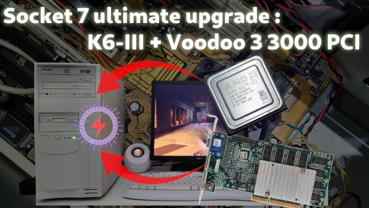 Socket 7 ultimate upgrade: K6-III + Voodoo 3 3000 PCI