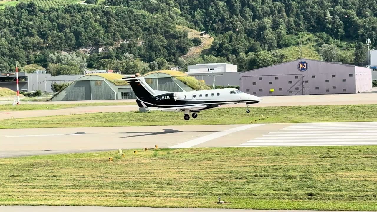Embraer Phenom 300 landing at one of the most challenging airports: SION International