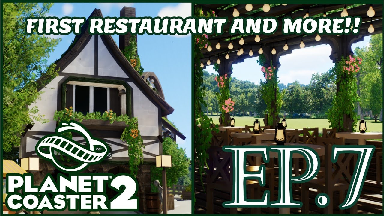 NEW RESTAURANT AND GIFT SHOP!! - Planet Coaster 2 - Verdalia Park