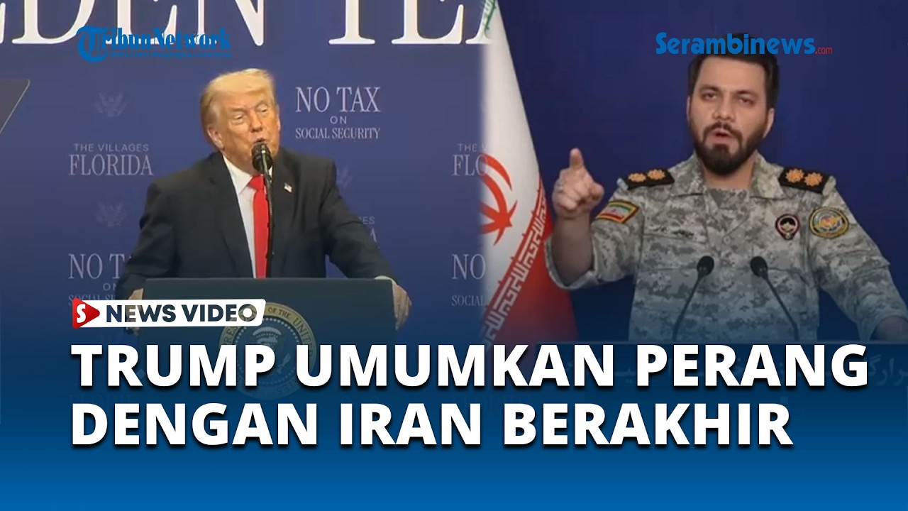 Trump Umumkan Perang AS Iran Berakhir Tapi Militernya Tetap di Selat Hormuz
