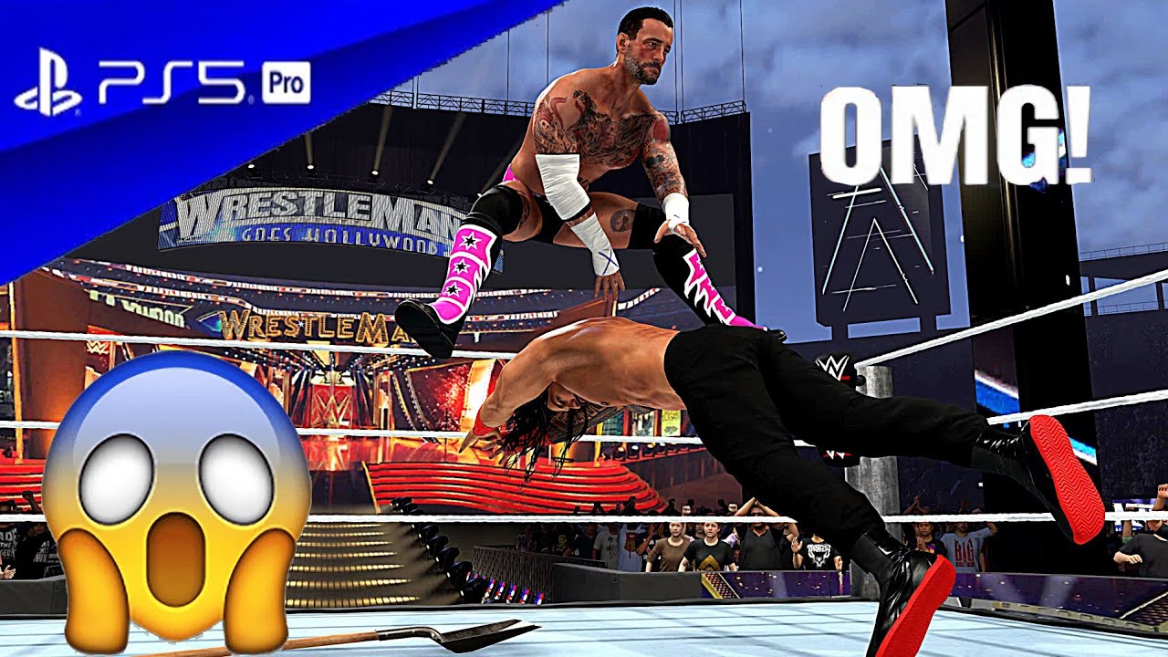 WWE 2K25 – CM Punk vs. Roman Reigns – WWE Championship Match | PS5 Pro [4K60]