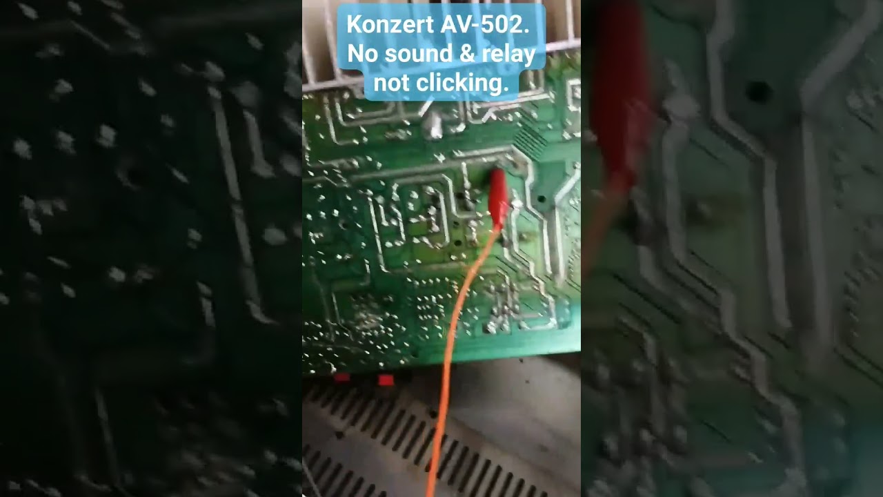 Konzert AV-502. No sound  and relay not clicking.#electronics #videoke #electronicsrepair