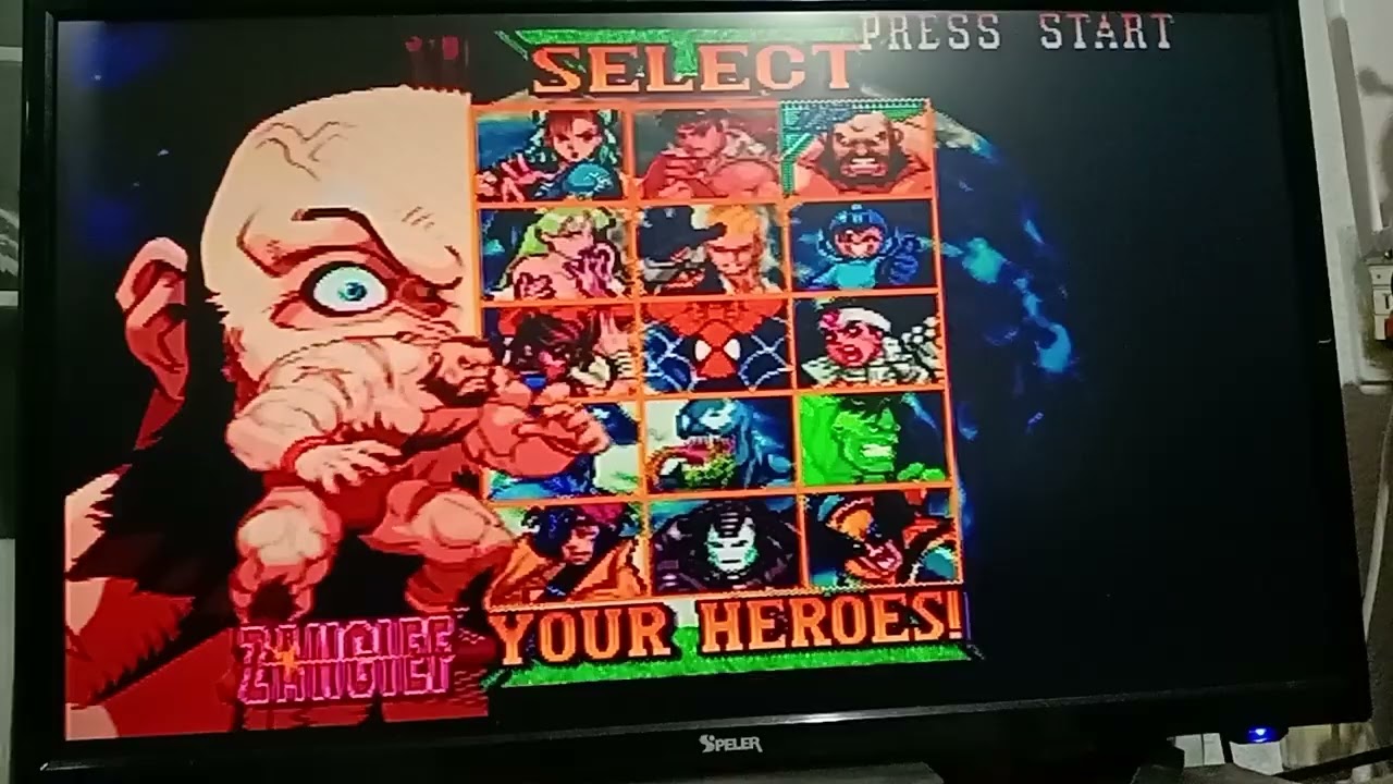 Desbloqueo de todos los personajes de Marvel vs Capcom 1 para consolas de Play station 1 y más.