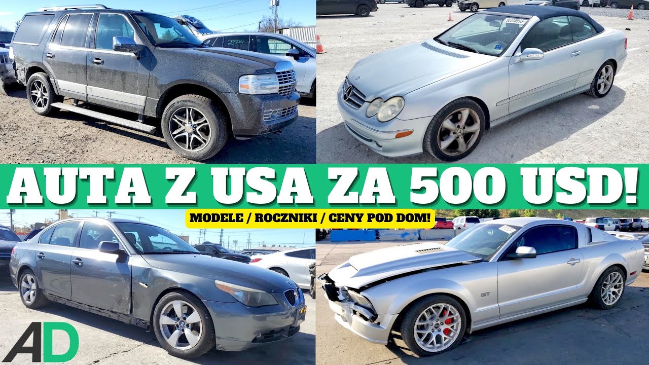 AUTA z USA za 500 DOLARÓW! Dla siebie i... na HANDEL! Zdziwisz się CO MOŻNA KUPIĆ! / MODELE + CENY