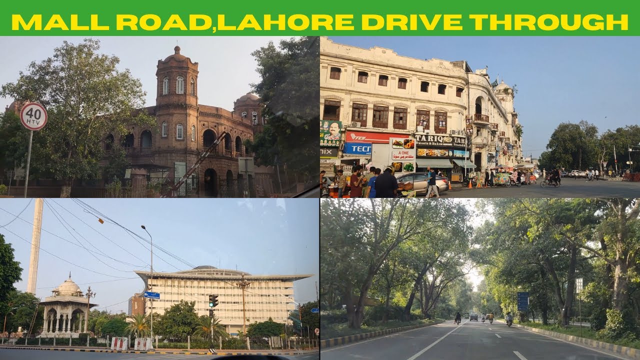 Mall Road Lahore-Drive through Relax Video