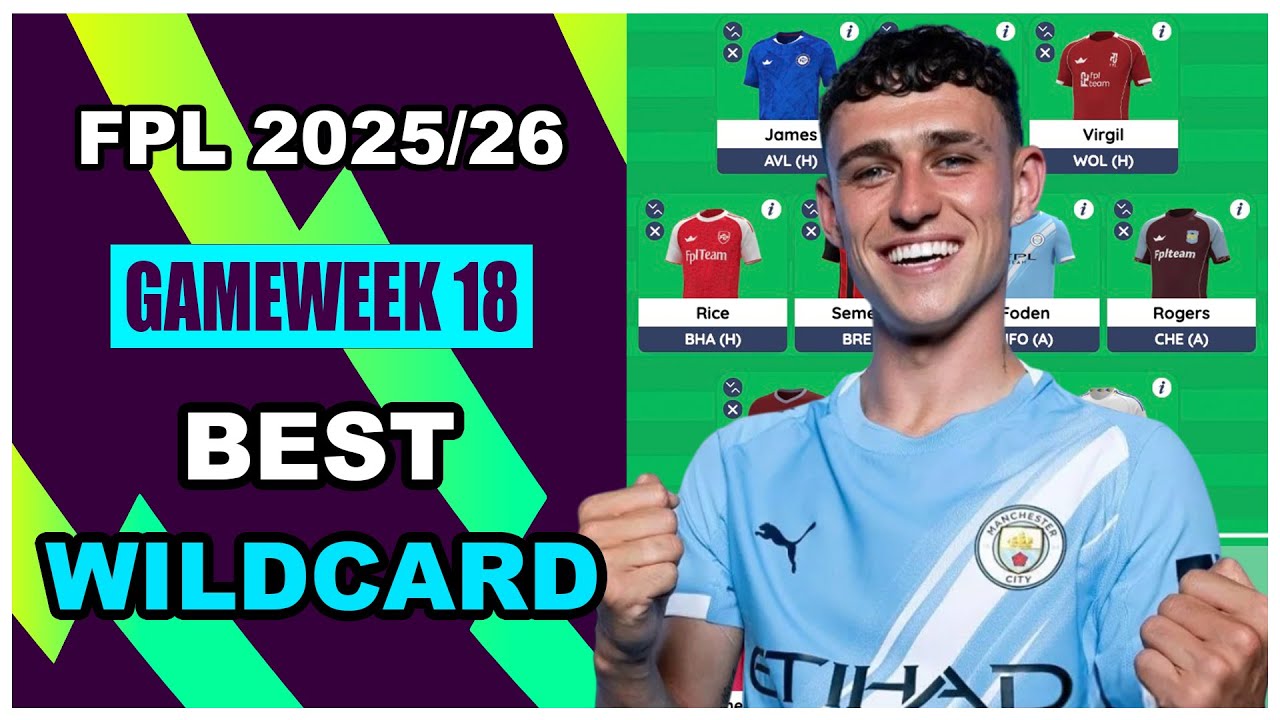 FPL Gameweek 18: BEST WILDCARD TEAM | Fantasy Premier League Tips 2025/26