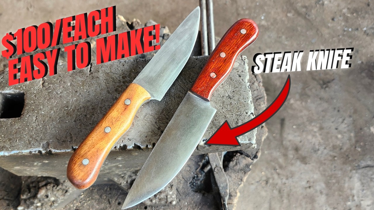 Turning an Old Truck Leaf Spring into a Steak Knife!