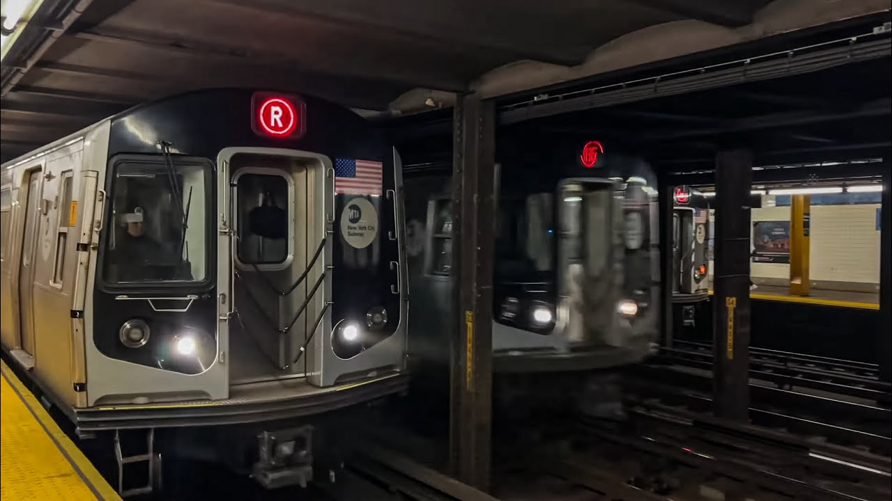 IND Queens Blvd: (M)(R) Local and Exp (E)(F) Trains @ Elmhurst Av