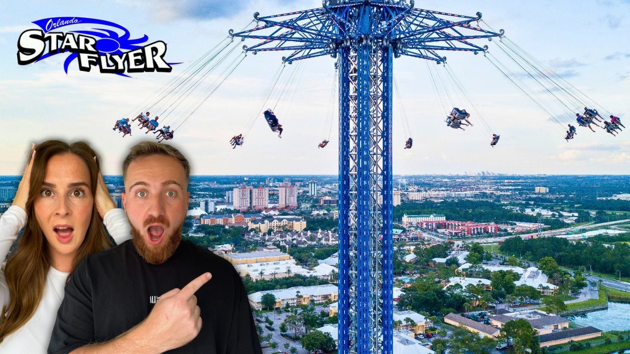 Мы прокатились на САМЫХ ВЫСОКИХ в мире качелях: Star Flyer Orlando.