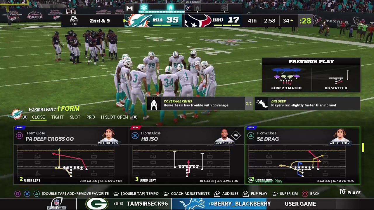 Madden 22 imltv michele25  s5wc dolphins vs texans cpu 1