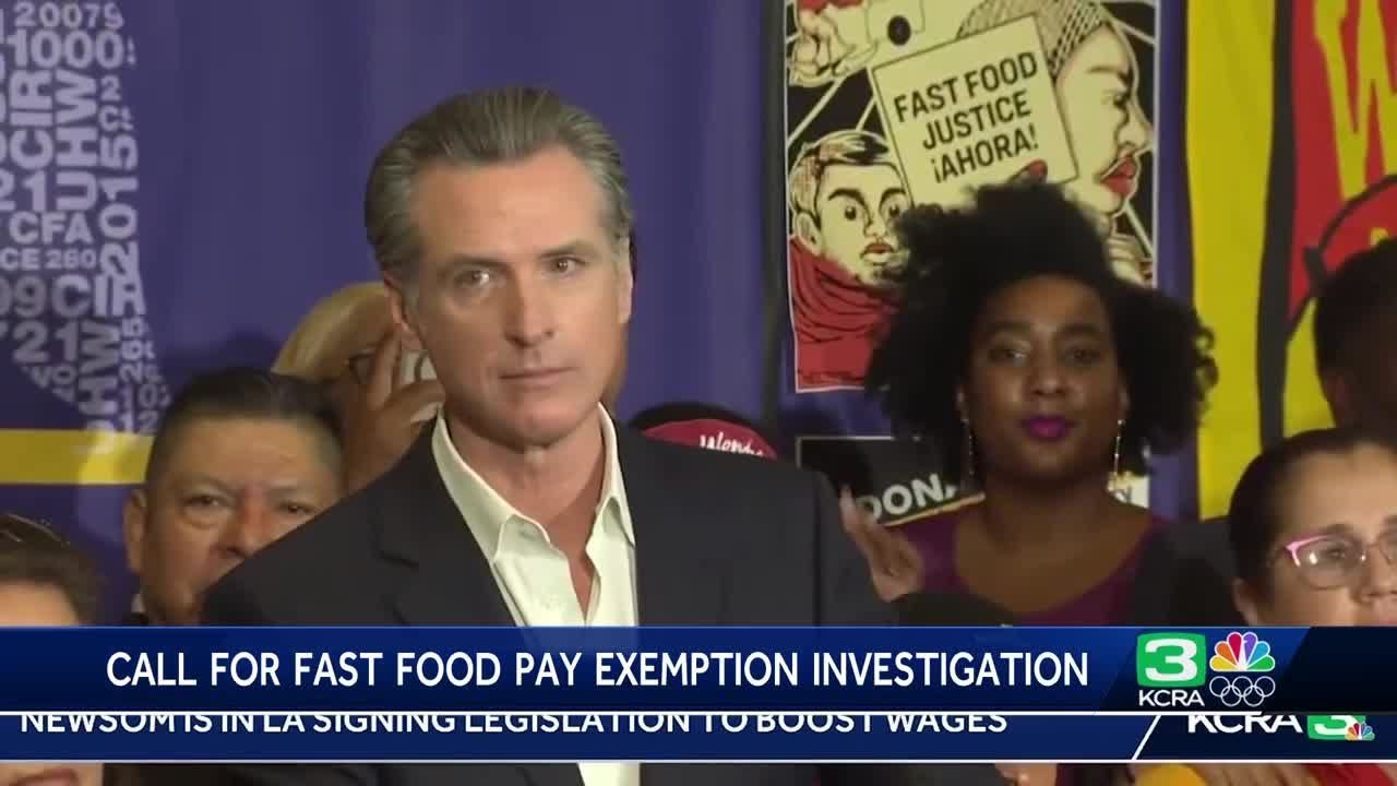 California Republicans want investigation into Newsom's ties to Panera franchisee, new fast food law