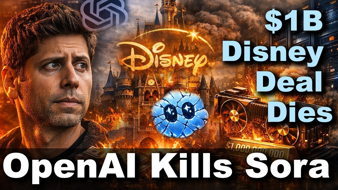 OpenAI уничтожила Sora: сделка с Disney на 1 миллиард долларов сорвалась, объяснение сбоя графиче...