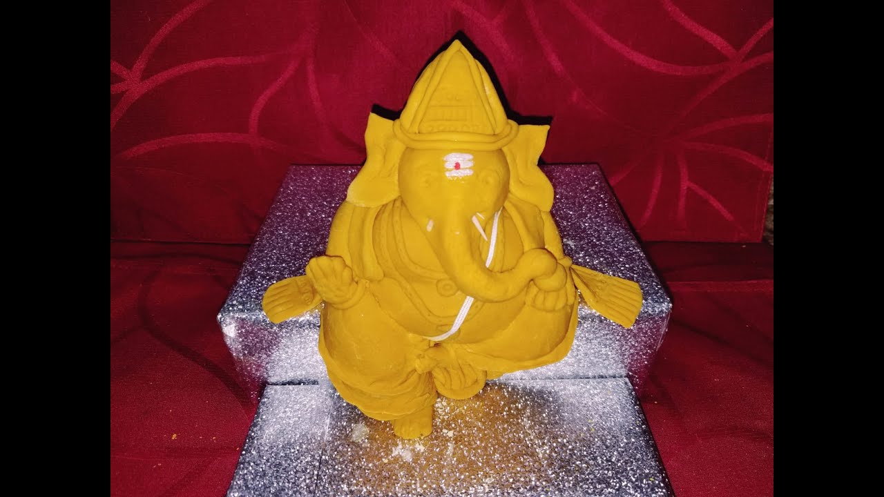 How to make Ganesha | How to make Turmeric Ganesha | Vinayaka ,   Ganapati making step by step | DIY