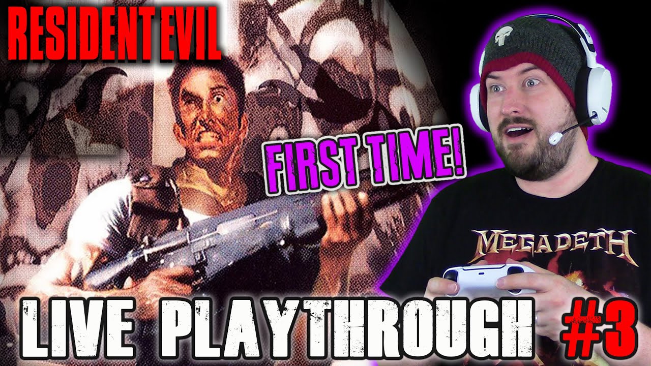 Resident Evil - LIVE Playthrough #3 | FIRST TIME PLAYING!