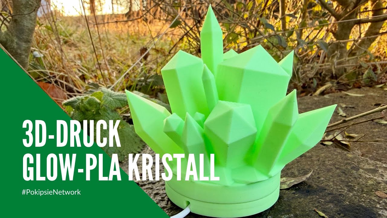 3D-Druck: Glow-Kristall – Selbstleuchtendes Filament im Test 💎✨