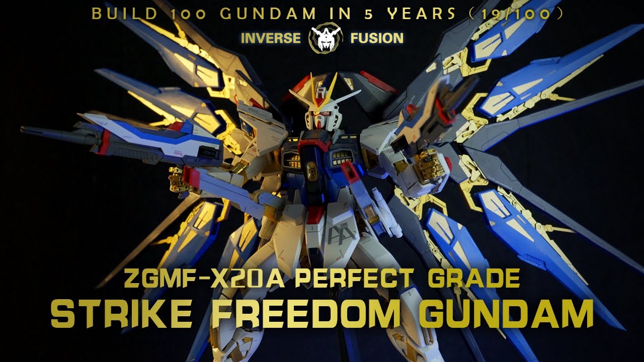 Perfect Grade  STRIKE FREEDOM GUNDAM丨 Gunpla Full Build 丨 Build 100 GUNDAM in 5 years（19/100）
