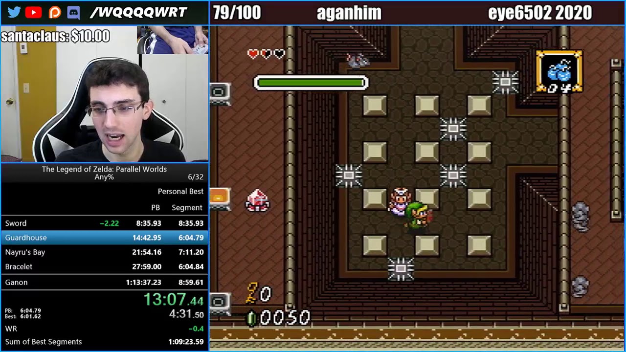 Parallel Worlds Any% Speedrun World Record - 1:08:41
