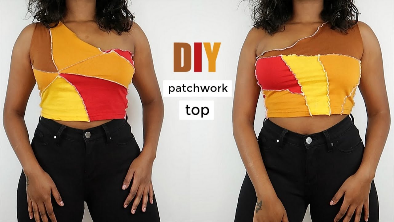 DIY Patchwork Top From Fabric Scraps!
