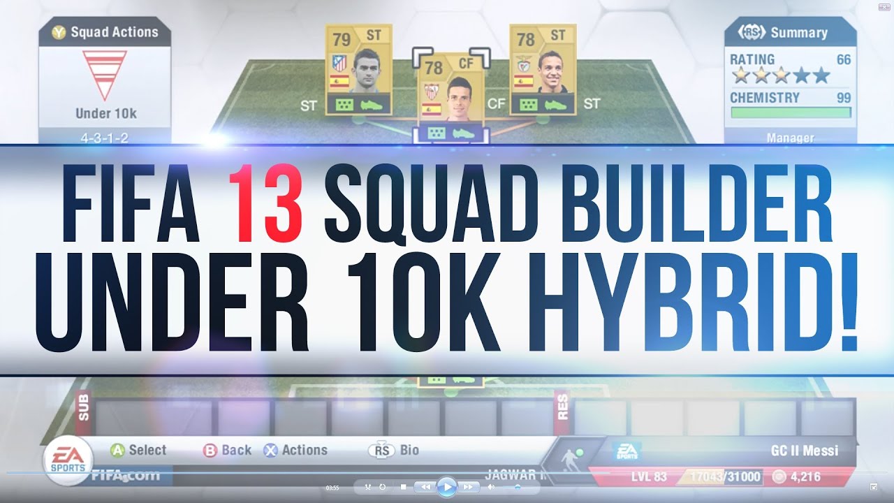 Fifa 13 Ultimate Team - CHEAP Under 10k Hybrid Squad Builder! Non-Rare Beasts! - #18