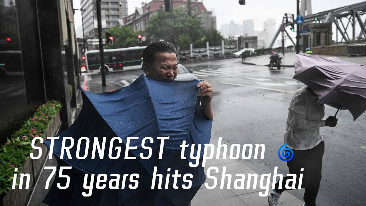 🌀China's mega city of Shanghai hit by Typhoon Bebinca, the biggest storm in seven decades
