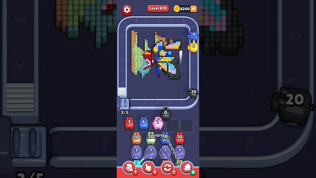 Pixel Flow Level 810 Solution No Commentary 