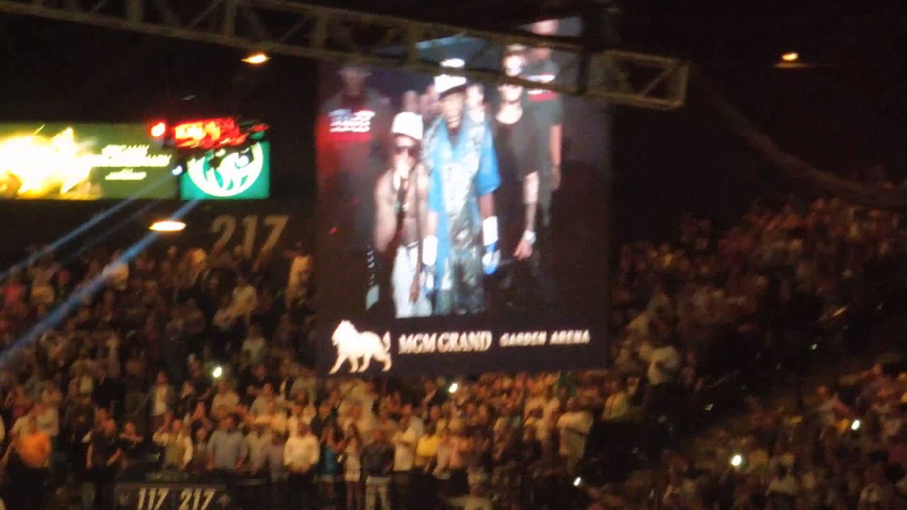 Floyd Mayweather ring entrance. MGM Grand, Las Vegas 09/14/13 The One