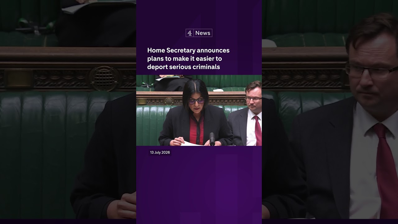 Home Secretary announces plans to make it easier to deport serious criminals