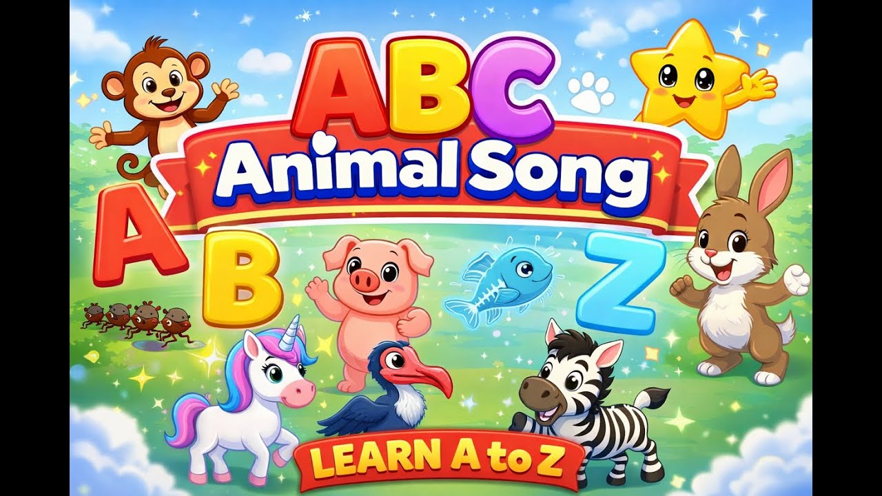 ABC Animal Song 🐶🐘 | Learn Alphabets with Animals | ABC Songs for Kids