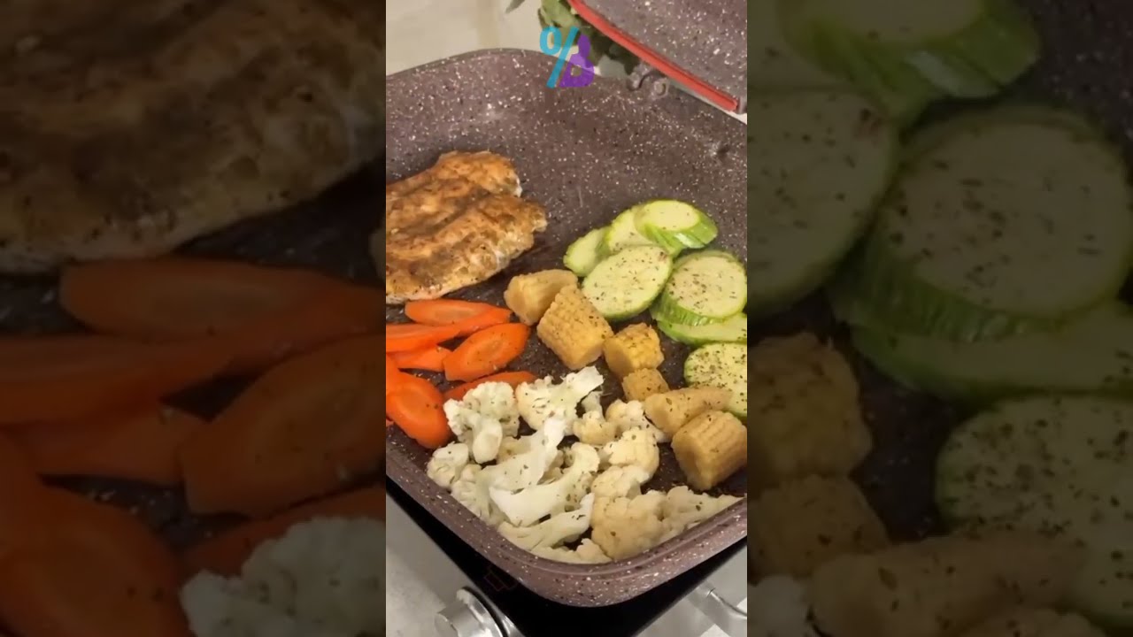 Saflon 36 cm Granite Double Grill Pan