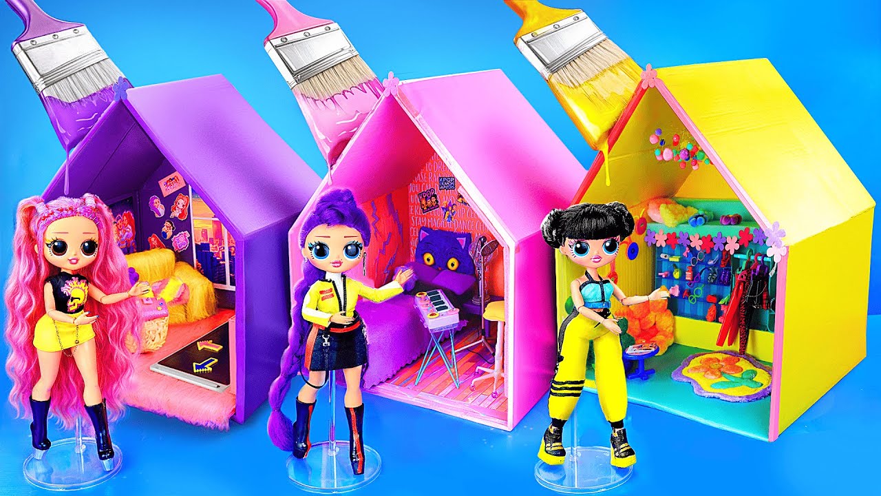 Wir bauen ein unglaubliches Puppenhaus für K-Pop Demon Hunters! 9 DIYs