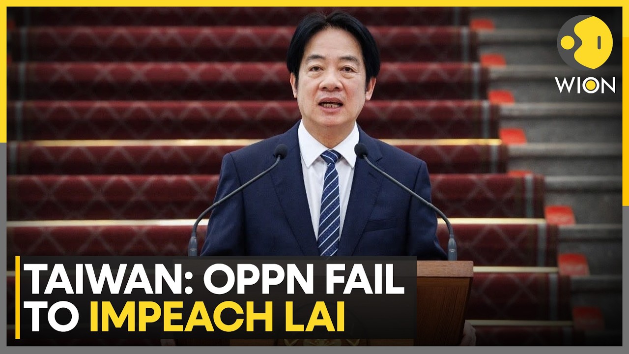 Taiwan President Lai Survives Impeachment Push Amid Fierce Defence Budget Row | WION
