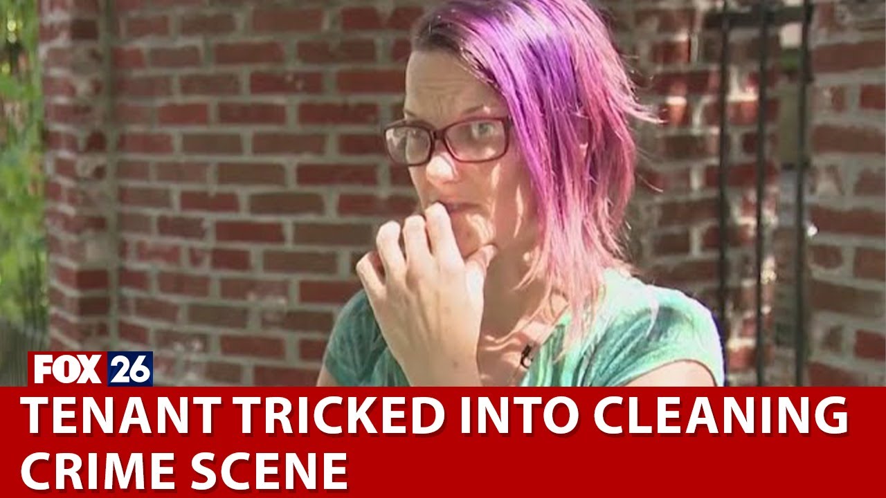 Tenant tricked into cleaning crime scene