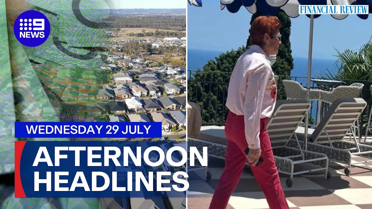 Mortgage holders breath sigh of relief; Pauline's vacation revelation | 9 News Australia
