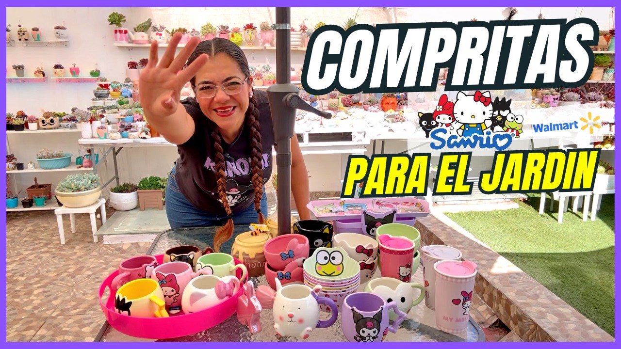 SI CONSEGUI LAS COSITAS DE HELLO KITTY DE WALMART | COMPRITAS KAWAII PARA SUCULENTAS