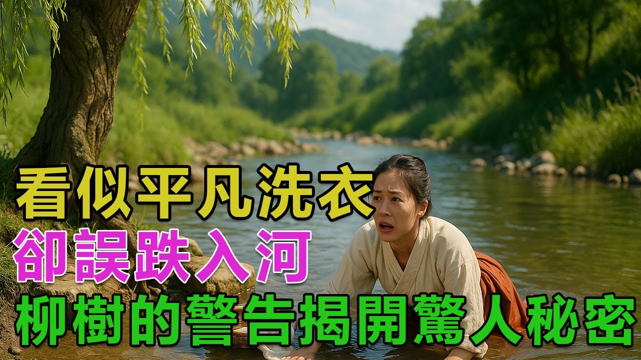民間故事：看似平凡洗衣，卻誤跌入河，柳樹的警告揭開驚人秘密