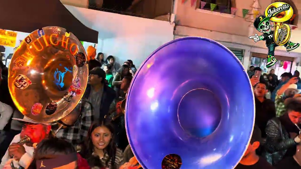Frente a frente La banda colmillo y la banda súper 🎊🎺👺🎉en honor a San Martín 