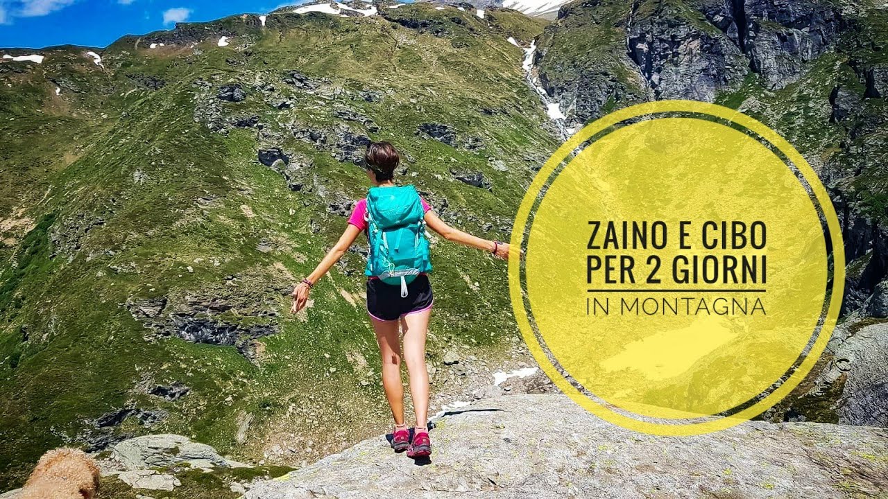 Zaino e cibo per trekking di due giorni in tenda (7 kg) ⛺