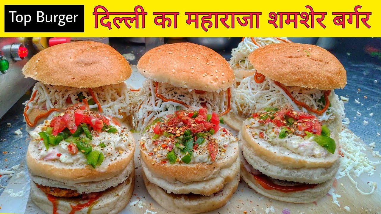 Top Grill Pizza Sandwich, Double Decker Burger & More || Delhi Street Food
