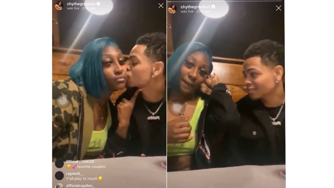 Chythegreatest and mechiesocrazy date night Instagram live 3/19/20