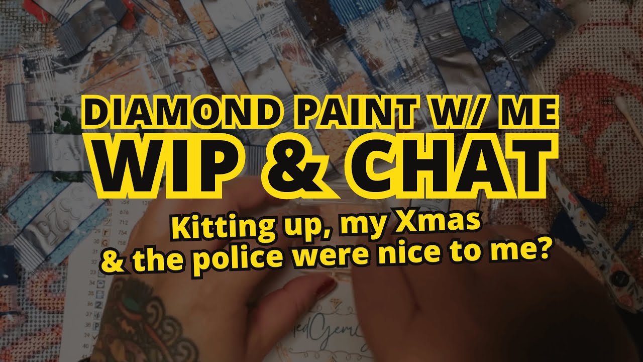 Kitting Up My Diamond Painting & Chatting | Diamond Paint With Me WIP & Chat