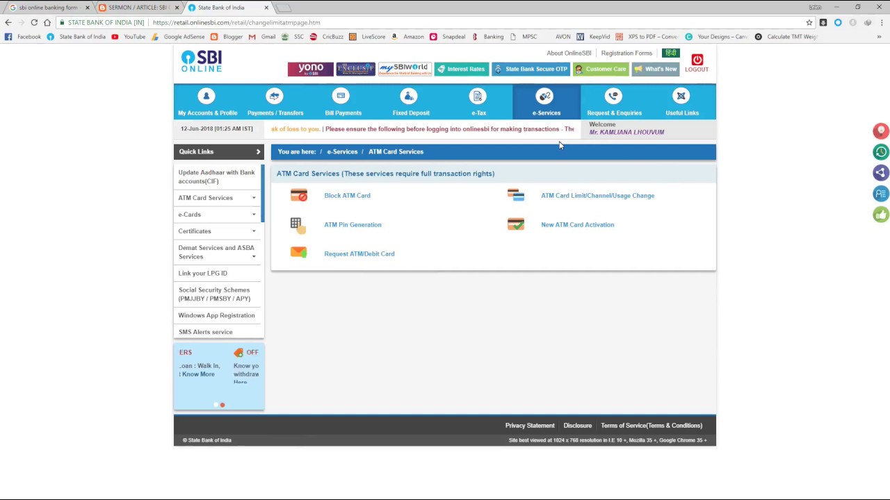 SBI ONLINE BANKING SIAM DAN: Internet Banking/Mobile Banking Tutorial