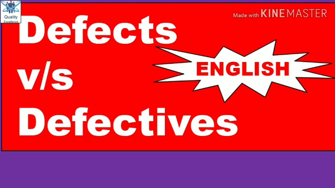 Defect vs Defective I Difference between Defect and Defective I Defect I Defective I Defect meaning