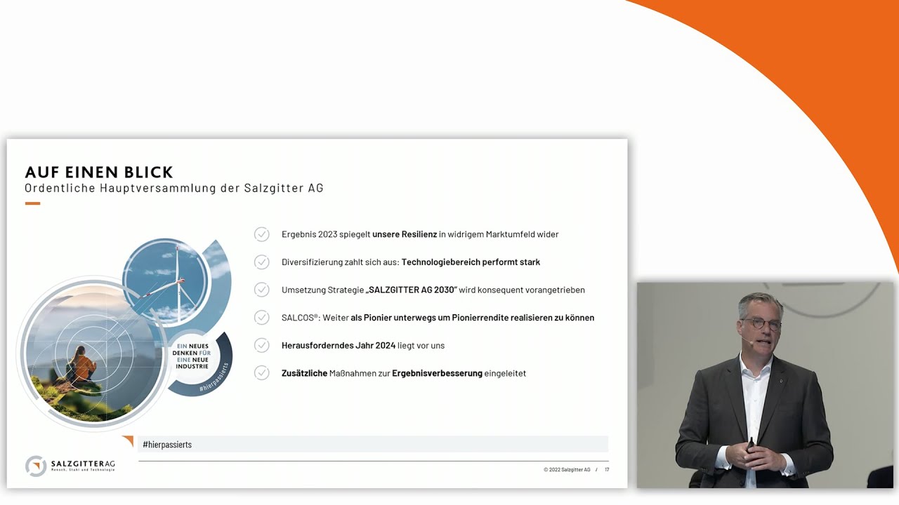 Salzgitter AG | Rede des Vorstandsvorsitzenden zur Hauptversammlung 2024