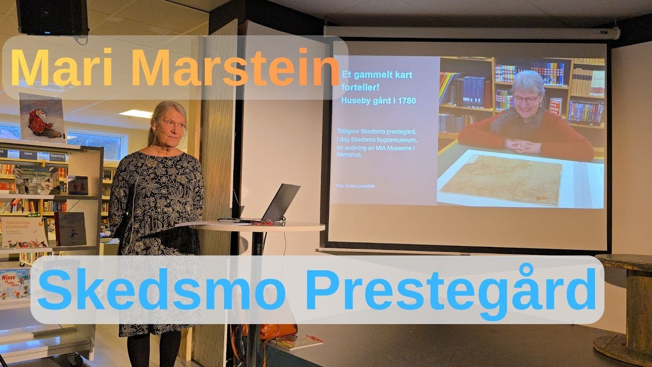 Fredagspåfyll: Skedsmo Prestegård 1780 og kartet som forteller med Mari Marstein i Nes bibliotek