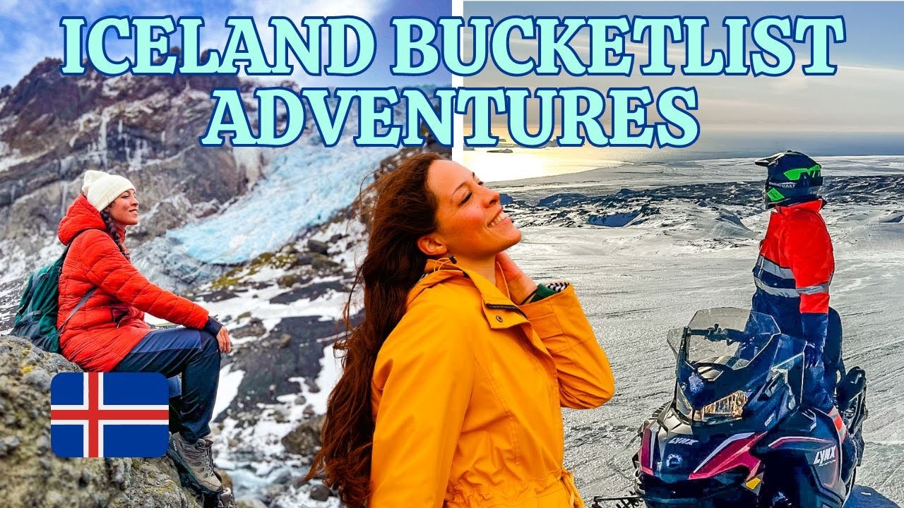 Ultimate Iceland South Coast Travel Bucket List Adventures: Glacier Snowmobiling and Kayla Ice Caves