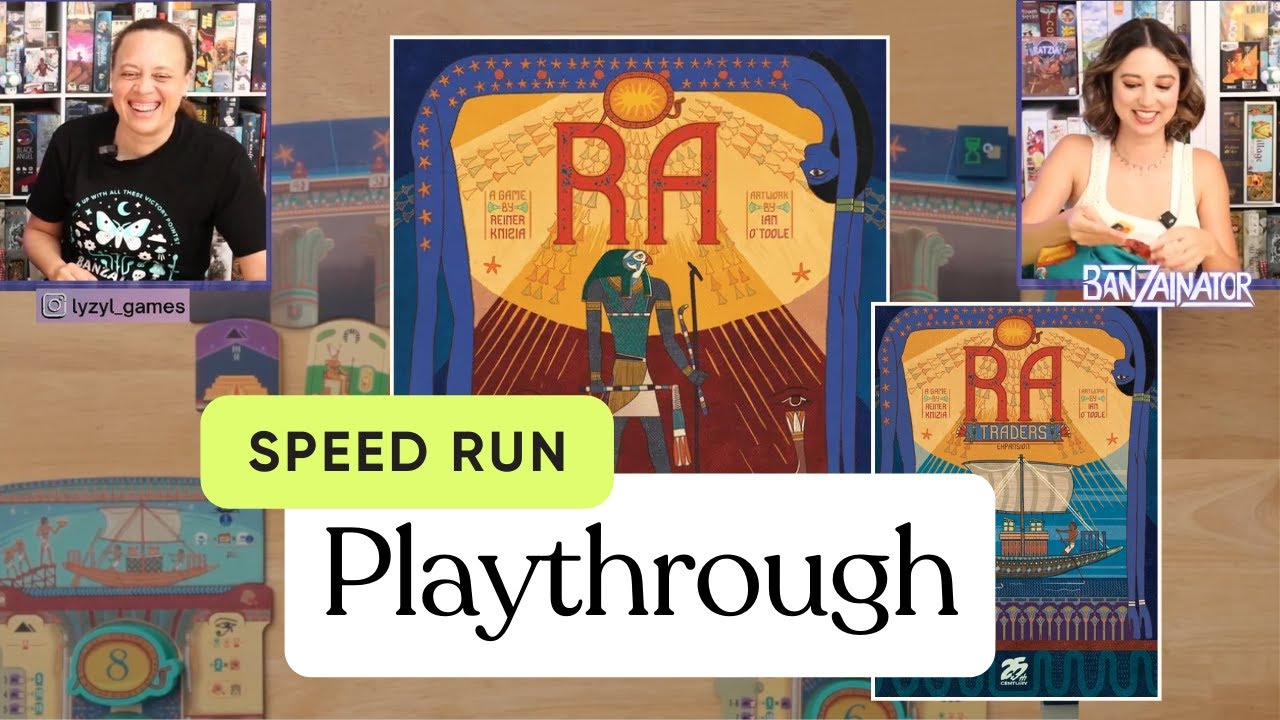 Ra board game with Traders Expansion - Speed Run Playthrough