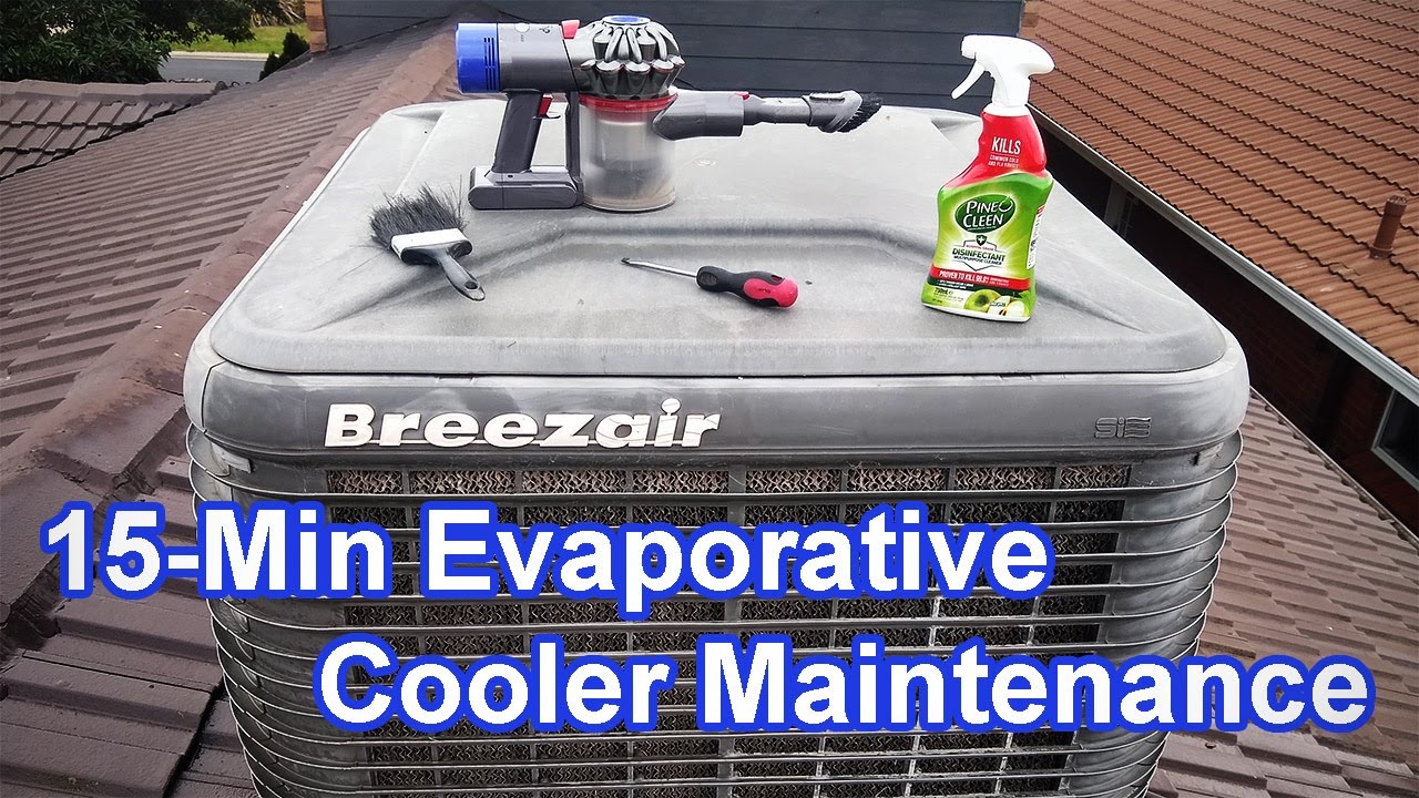 Простое 15-минутное обслуживание испарительного болотного охладителя своими руками Breezair