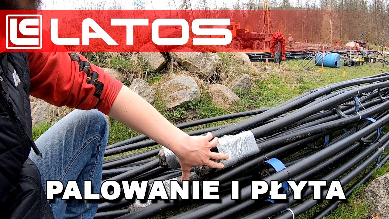 Palowanie i płyta fundamentowa jako dolne źródło pompy ciepła. Sator i ciepło z ziemi.